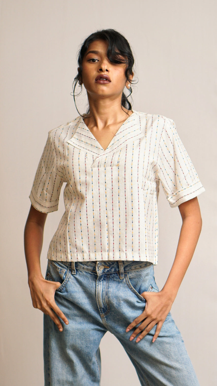 Striped Crop Top