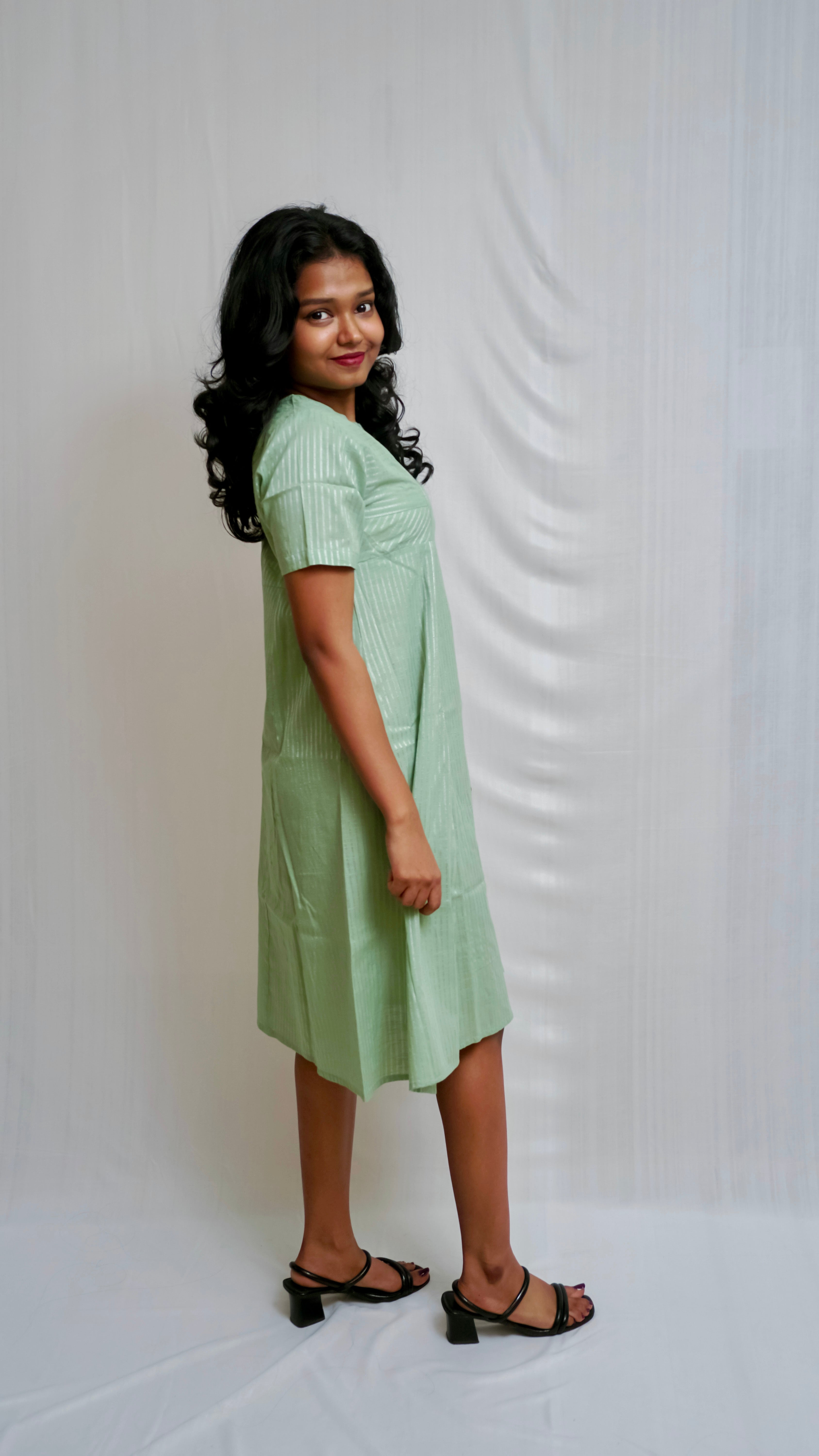 Cotton Stripes Dress