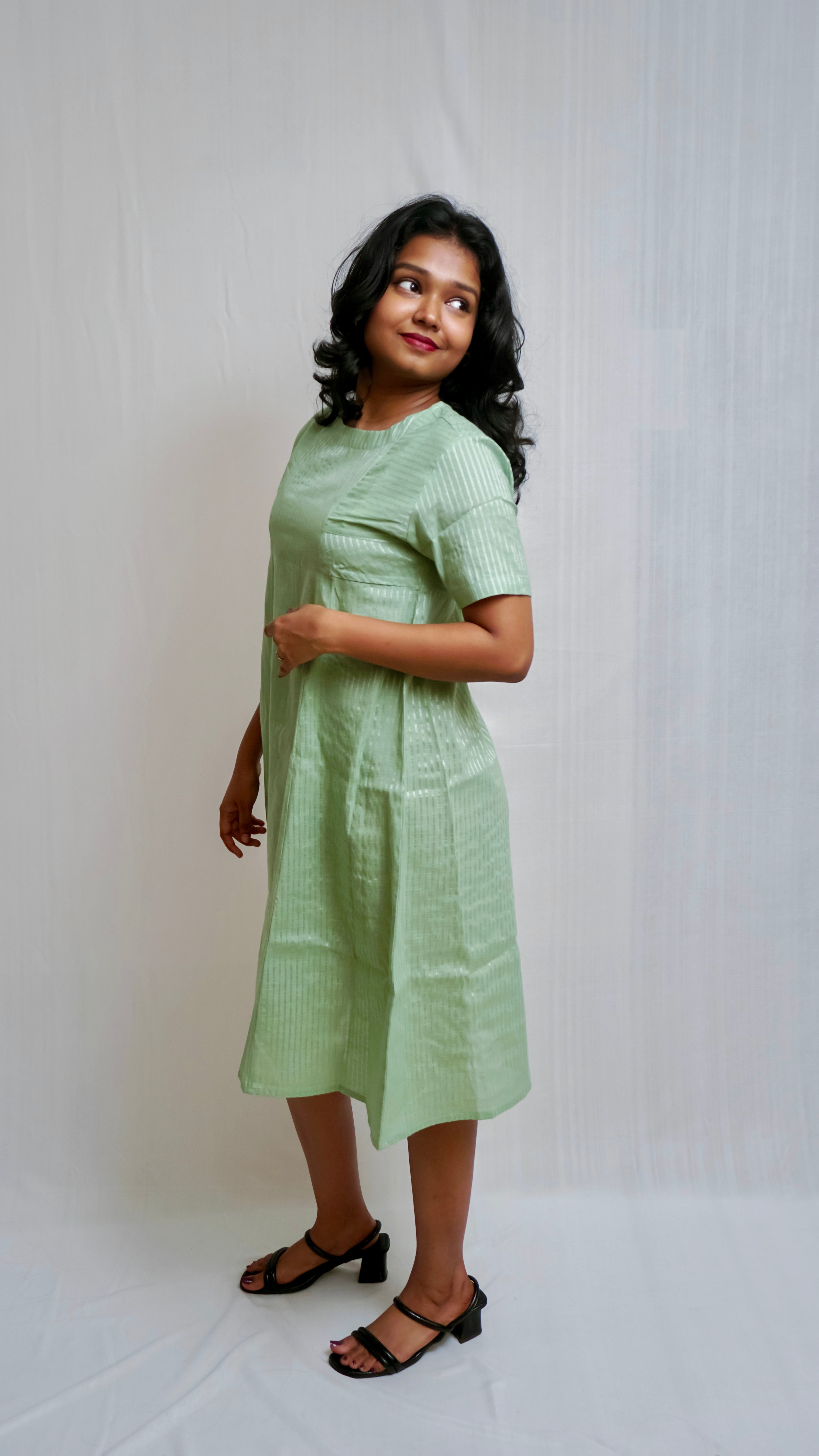 Cotton Stripes Dress